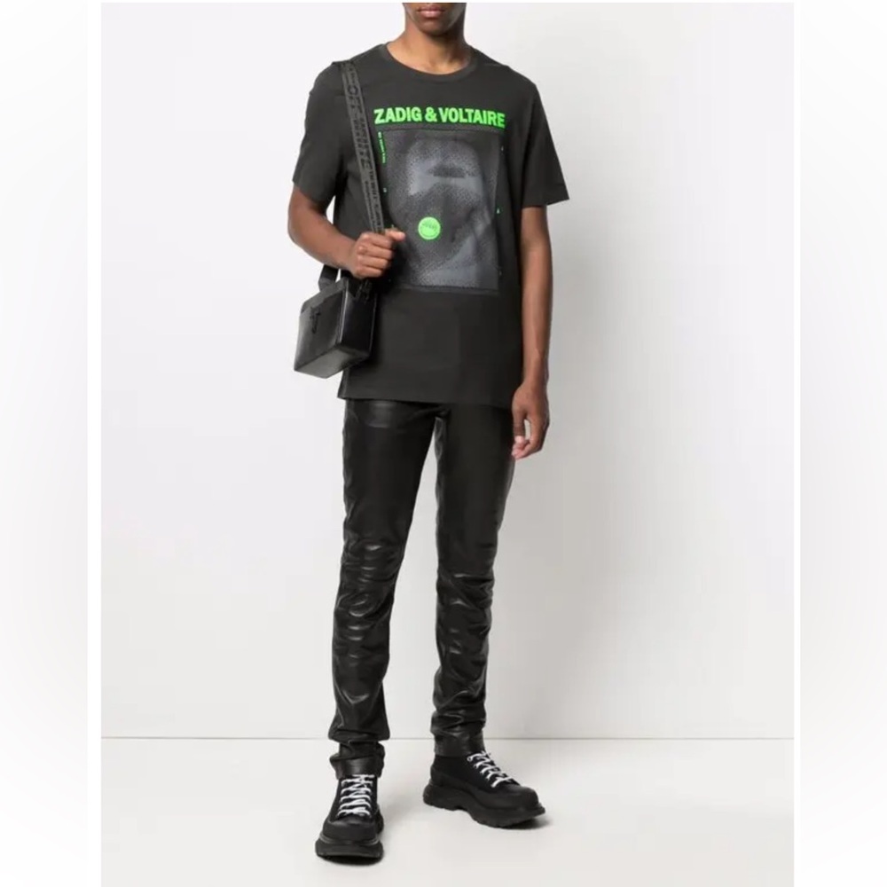 Zadig & Voltaire David black leather pants - Picture 1 of 9